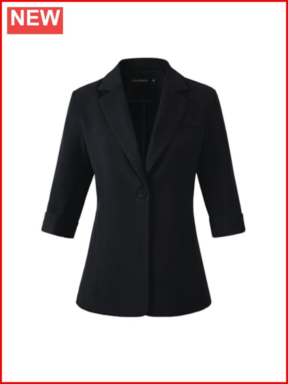 Womens 3/4 Sleeve Blazer Business Casual Lightweight Suit Jacket